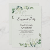 Eukalyptus-Engagement Einladung (Vorne/Hinten)
