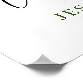 Eukalyptus-ENGAGEMENT-PARTEI - Begrüßungszeichen Poster (Ecke)