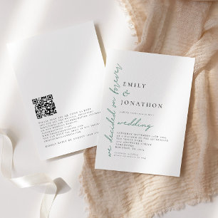 Eukalyptus entschied sich für eine Ewige QR-Hochze Einladung