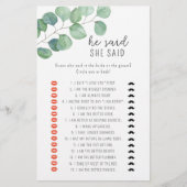 Eukalyptus - Er sagte, sie habe Brautparty (Vorderseite)