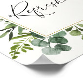 Eukalyptus Erfrischungsgetränke Poster (Ecke)