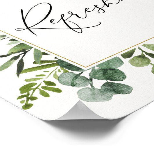 Eukalyptus Erfrischungsgetränke Poster (Ecke)