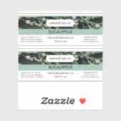 Eukalyptus Essenzielle Öle Duftstoff Flaschenetike Aufkleber (Blatt)