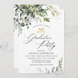 Eukalyptus-Eukalyptus-Abschluss Einladung