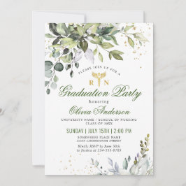 Eukalyptus-Eukalyptus-Abschluss Einladung