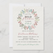 Eukalyptus Fall Leaf Wreath Geburtstag Einladung (Vorderseite)