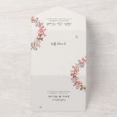 Eukalyptus Fall Leaf Wreath Wedding All All In One Einladung (Außenbereich)