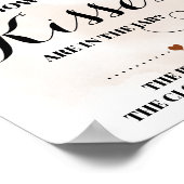 Eukalyptus Fall Wie viele Kisses-Brautparty-Zeiche Poster (Ecke)