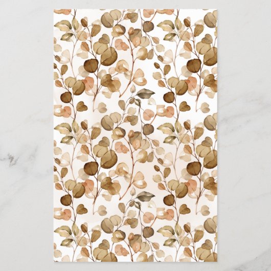 Eukalyptus Fall Wo war ihr Brautparty? Flyer (Hinten)