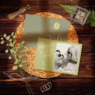Eukalyptus Farbtöne Hochzeit V2 Grüne ID901 Save The Date