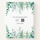 Eukalyptus-Farnwald Notizblock (Rückseite)