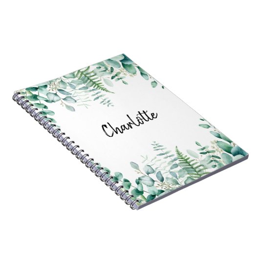 Eukalyptus-Farnwald Notizblock (Rechte Seite)