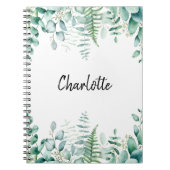 Eukalyptus-Farnwald Notizblock (Vorderseite)