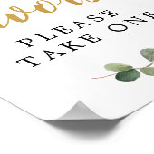 Eukalyptus-Favoriten-Zeichen Poster (Ecke)