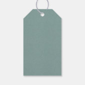 Eukalyptus fern Foliage Cross Christening Geschenkanhänger (Rückseite)