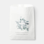 Eukalyptus fern Foliage Cross Christening Geschenktütchen (Vorderseite)