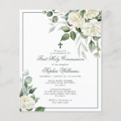 Eukalyptus First Holy Communitation Einladung (Vorderseite)