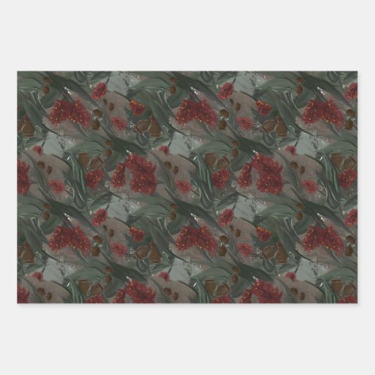 Eukalyptus-Flasche Flasche Geschenkpapier Set (Vorderseite 3)