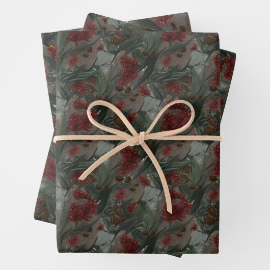 Eukalyptus-Flasche Flasche Geschenkpapier Set (Beispiel)