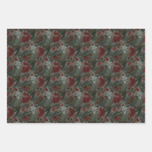 Eukalyptus-Flasche Flasche Geschenkpapier Set (Vorderseite)