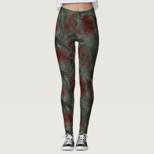 Eukalyptus-Flasche Flush Blumenmuster Leggings