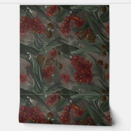 Eukalyptus-Flasche Flush Blumenmuster Tapete