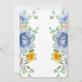 Eukalyptus floral 10 Jahre Wasserfarbe Einladung (Rückseite)