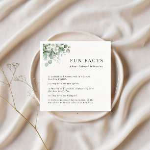 Eukalyptus floral 5 Fun Fakten Hochzeit Serviette