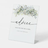 Eukalyptus Floral Adress Sign Sockelschild (Vorderseite)