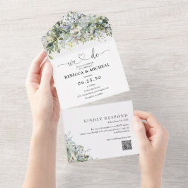 Eukalyptus floral All in one Wedite Einladung