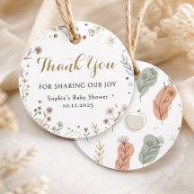 Eukalyptus Floral Aquarell Baby Shower Danke schön