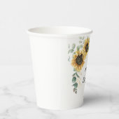 Eukalyptus floral Baby Dusche Pappbecher (Rechts)