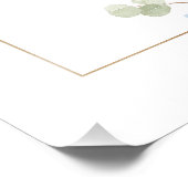 Eukalyptus Floral Blauer Engel Taufgebet Fotodruck (Ecke)