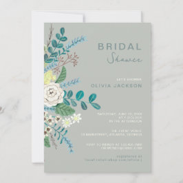 Eukalyptus floral Boho Greenery Brautparty Einladung