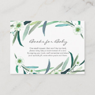 Eukalyptus floral Books for Baby Card Begleitkarte