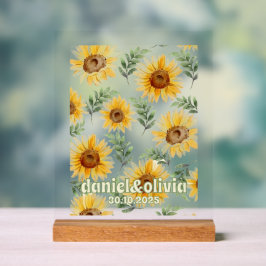 Eukalyptus floral Botanische Hochzeit Acrylschild
