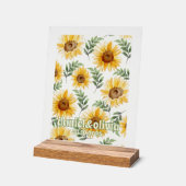 Eukalyptus floral Botanische Hochzeit Acrylschild (Winkel)