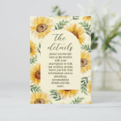 Eukalyptus floral Botanische Hochzeit Begleitkarte (Stehend Vorderseite)