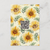 Eukalyptus floral Botanische Hochzeit Begleitkarte (Rückseite)