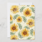 Eukalyptus floral Botanische Hochzeit Einladung (Rückseite)