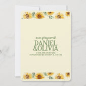 Eukalyptus floral Botanische Hochzeit Einladung (Vorderseite)