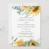 Eukalyptus floral Botanische Hochzeit Einladung (Vorderseite)