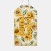 Eukalyptus floral Botanische Hochzeit Geschenkanhänger (Vorderseite)