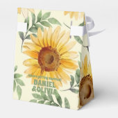 Eukalyptus floral Botanische Hochzeit Geschenkschachtel (Rückseite)