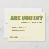 Eukalyptus floral Botanische Hochzeit RSVP Karte (Vorderseite)