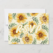 Eukalyptus floral Botanische Hochzeit RSVP Karte (Rückseite)