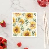 Eukalyptus floral Botanische Hochzeit Serviette (Beispiel)