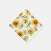 Eukalyptus floral Botanische Hochzeit Serviette (Ecke)