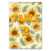 Eukalyptus floral Botanische Hochzeit Tischnummer (Vorderseite)