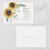 Eukalyptus floral Botanischer Rettetest Mitteilungskarte (Vorne/Hinten)